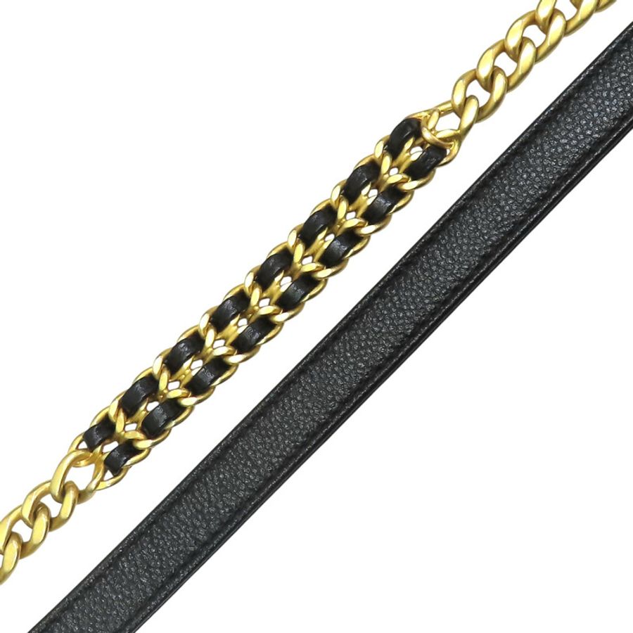 黑色 菱格紋羊皮 Camera Bag 金色鏈帶 肩背包【CHANEL 香奈兒】 AS3104-17