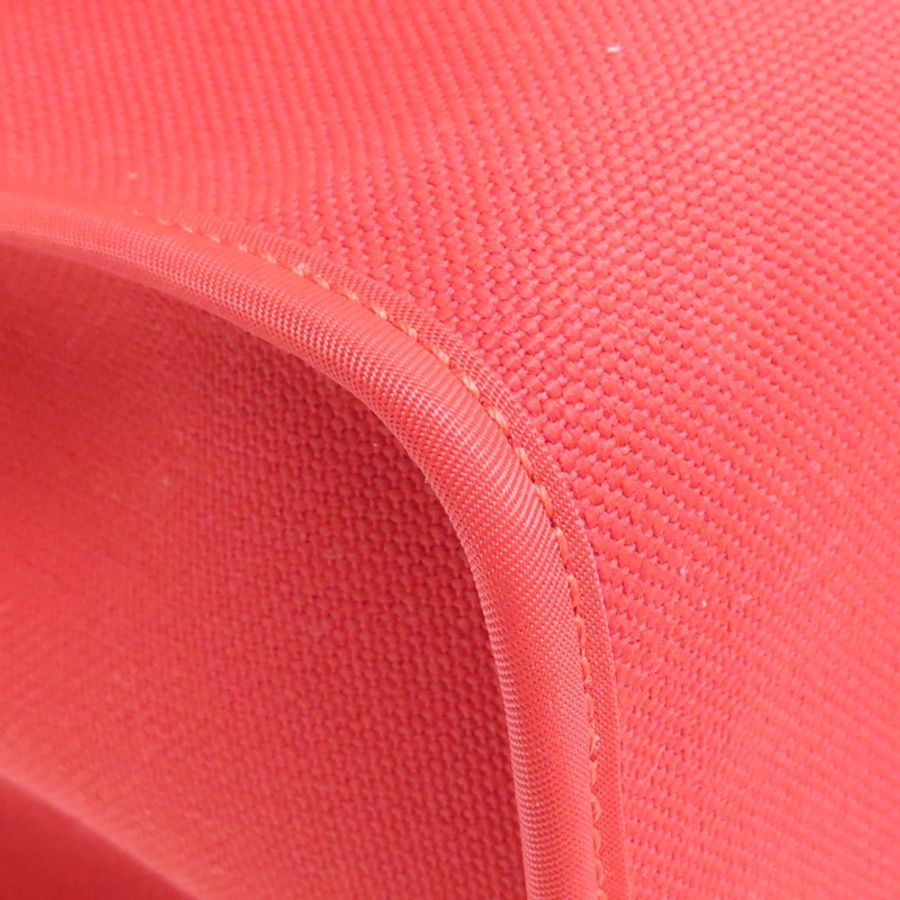 A5寶石紅色 帆布 棕色牛皮 Herbag 31 兩用包 A刻 銀扣【HERMES 愛馬仕】 H079091CKAA-13