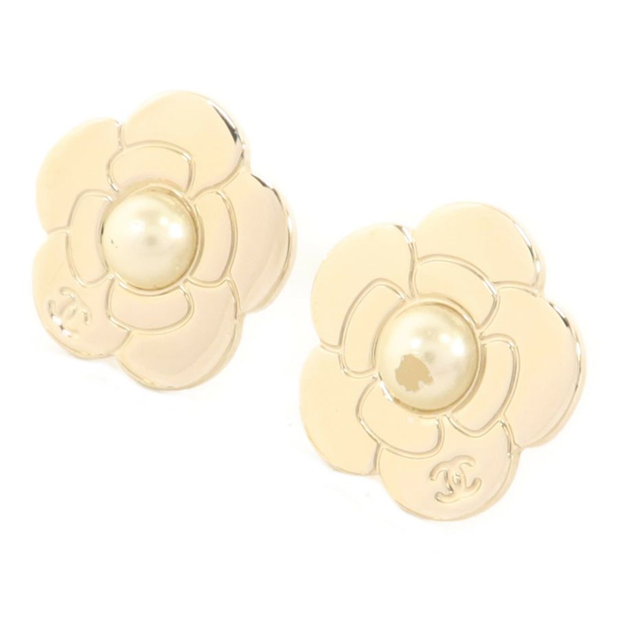 CHANEL 金屬Pierced Earring耳環-1