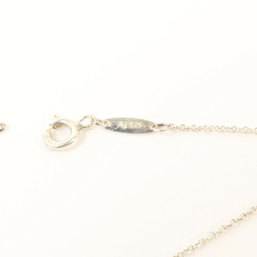 TIFFANY&CO 925純銀Elsa Peretti Diamond By the Yard手鏈-5