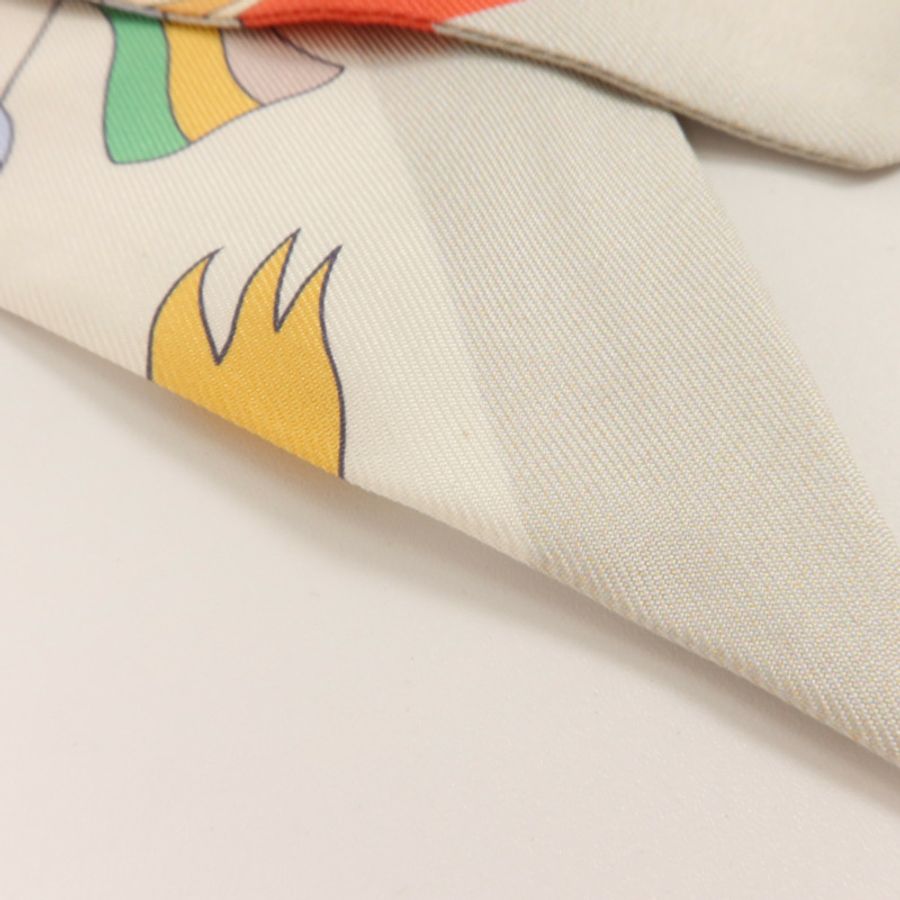 HERMES 絲質Twilly絲巾-10