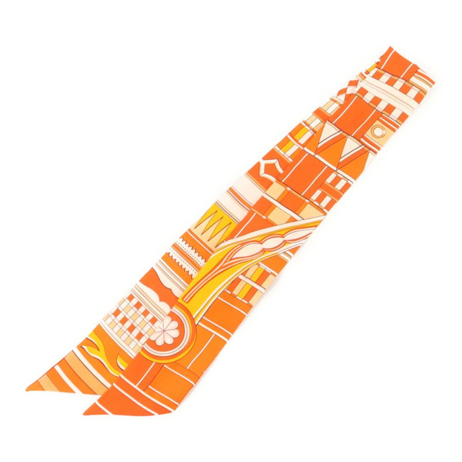 HERMES 絲質Twilly絲巾-1