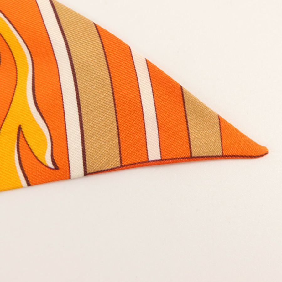 HERMES 絲質Twilly絲巾-9