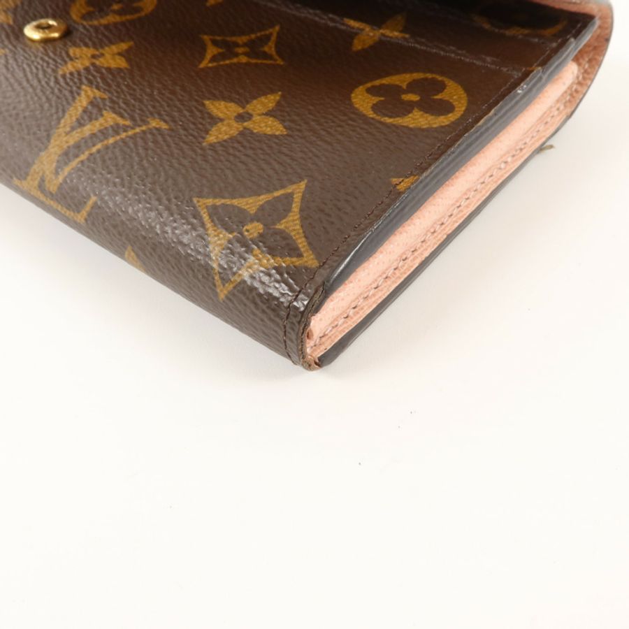 LOUIS VUITTON Monogram Portefeuille Sarah金扣長錢包-8