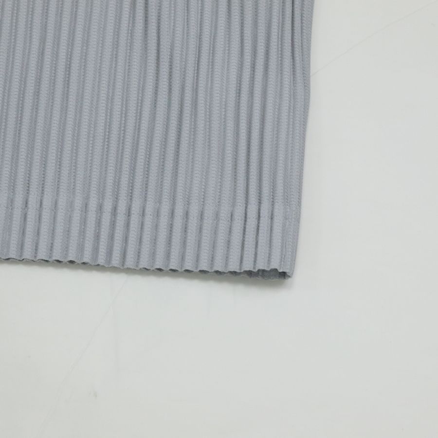 ISSEY MIYAKE三宅一生 灰色寬鬆 褶皺 上衣-4