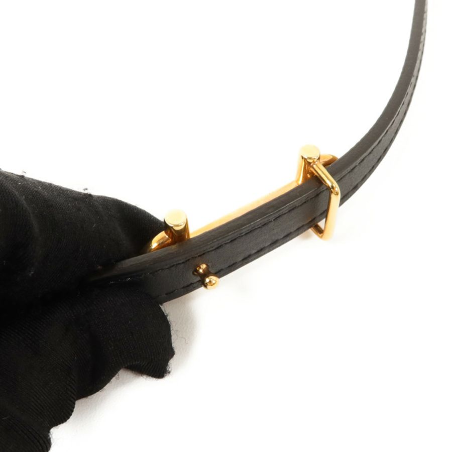 HERMES Epsom皮革/Swift皮革Gamma Reversible Belt 85cm皮帶Etoupe/Noir-3