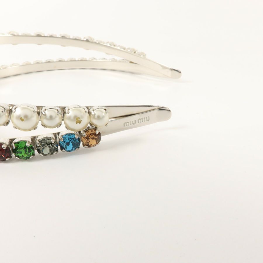 Miu Miu PVC/金屬Hair Band頭箍-5