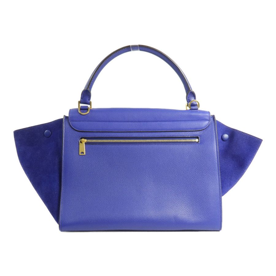 CELINE 牛皮皮革/麂皮皮革Trapeze Medium手挽肩背兩用袋-1
