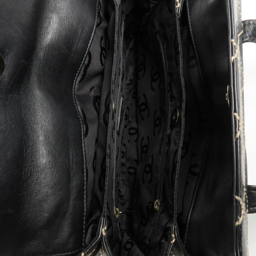 CHANEL 牛皮皮革Vintage Handbag手挽袋-4