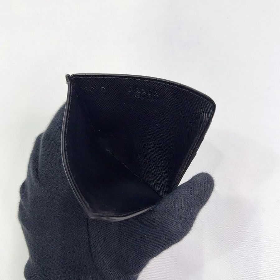 PRADA Saffiano防刮牛皮壓印卡片夾-4