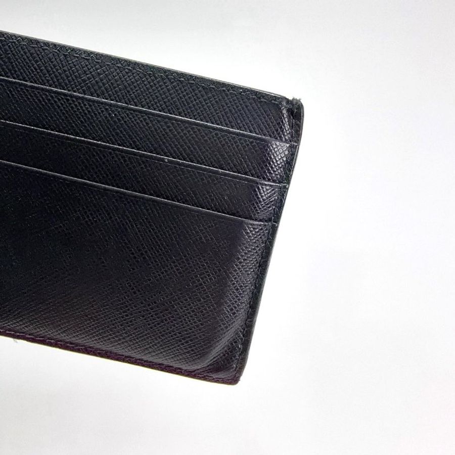 PRADA Saffiano防刮牛皮壓印卡片夾-6