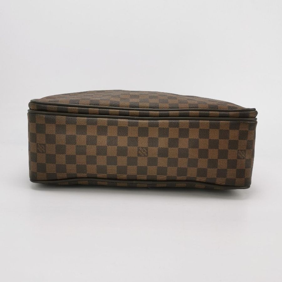 Louis Vuitton (LV) Icare牛皮棋盤格拉鏈口袋公文包-4