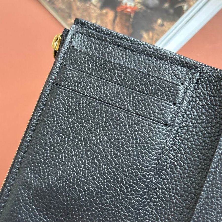 ::LOIUS VUITTON:: LV M80968 Victorine 黑色 / 米白色雙色花紋 三摺短夾錢包-15
