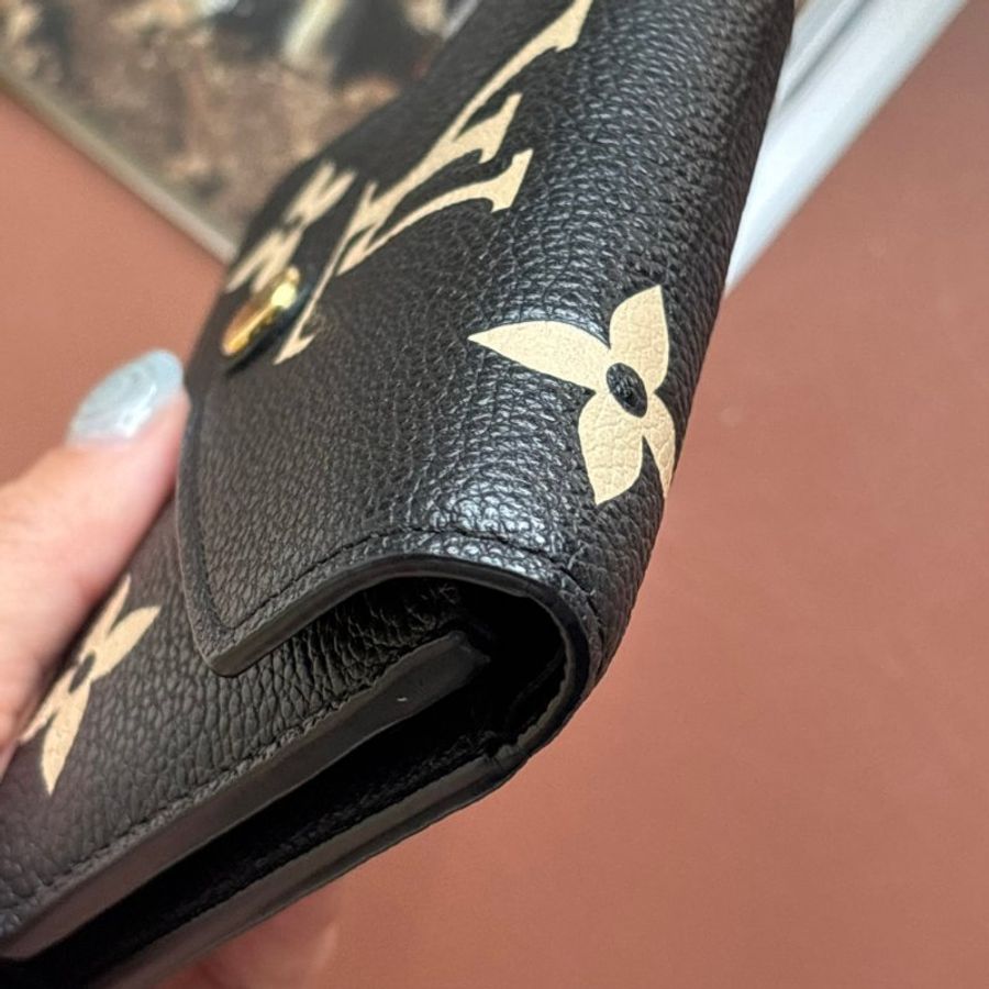 ::LOIUS VUITTON:: LV M80968 Victorine 黑色 / 米白色雙色花紋 三摺短夾錢包-23