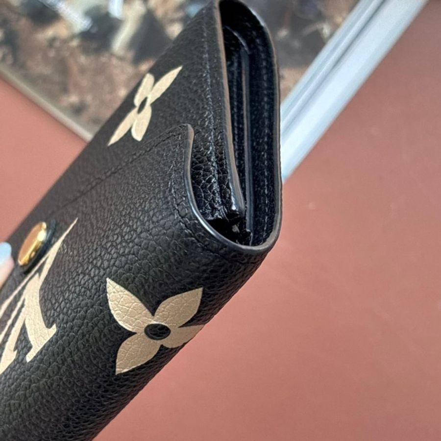 ::LOIUS VUITTON:: LV M80968 Victorine 黑色 / 米白色雙色花紋 三摺短夾錢包-24