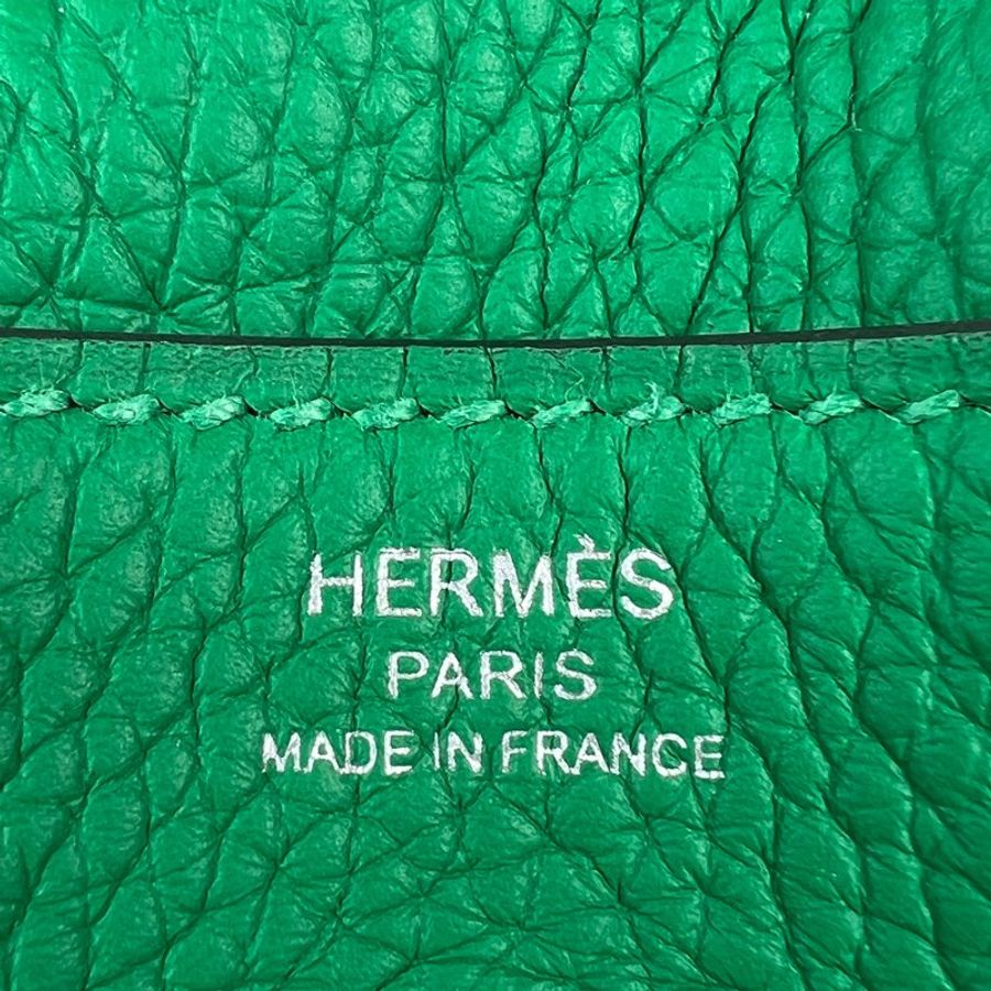 🖤 鑒定師的收藏 🖤 愛馬仕 琳迪 26 竹子綠 銀扣 K刻 手提/肩背兩用包 Hermès Lindy 26 Bambou Green Togo PHW K Stamp-3