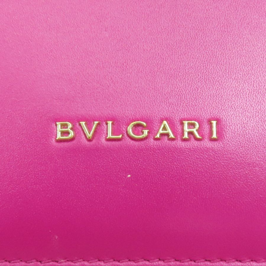 粉紅色 牛皮 Galuchat Serpenti Forever 鍊帶 肩背包【BVLGARI 寶格麗】-5