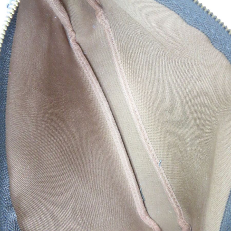 棕色 原花 玫瑰 PVC塗層帆布 肩背包【LOUIS VUITTON LV 路易威登】 M48615-4