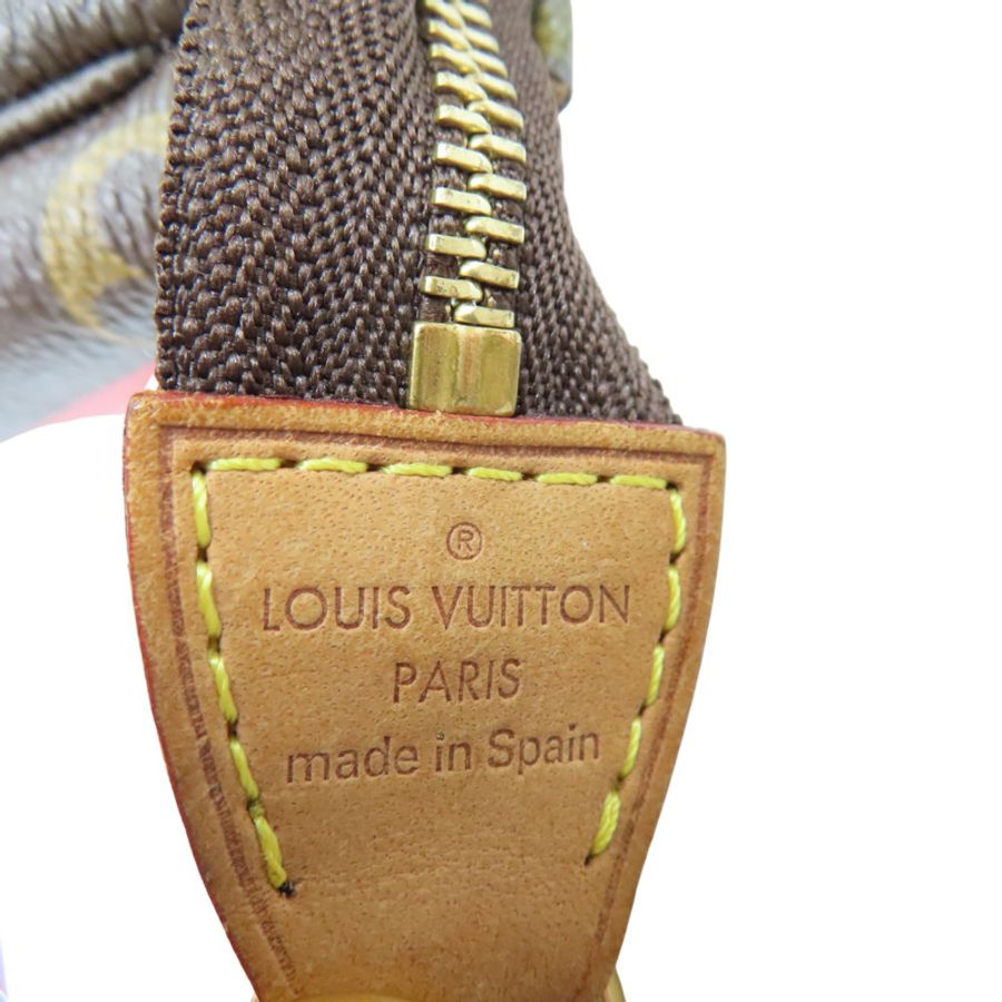 棕色 原花 玫瑰 PVC塗層帆布 肩背包【LOUIS VUITTON LV 路易威登】 M48615-5