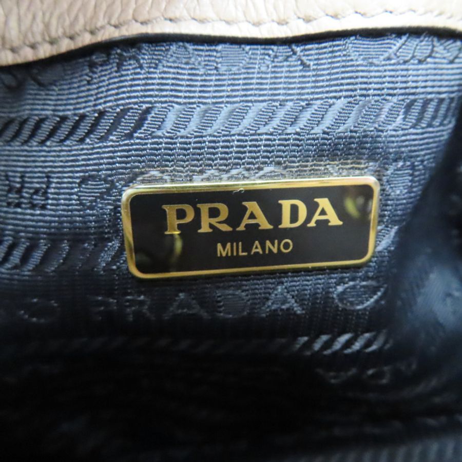 膚色 牛皮 兩用包【PRADA 普拉達】 1BH038-6