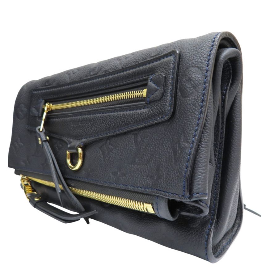 藍色 原花 牛皮 壓紋 Petillante Clutch 手拿包【LOUIS VUITTON LV 路易威登】 M93425-2