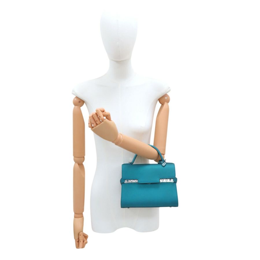 孔雀綠 牛皮 Tempete Mini 兩用包【DELVAUX 德爾沃】 AAO435AAX044ZPA-4