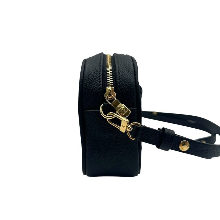 【美收精品】 Louis Vuitton 黑色壓紋肩背包 C-667【隔月月中將轉賣至日本 上架期限30天】-3