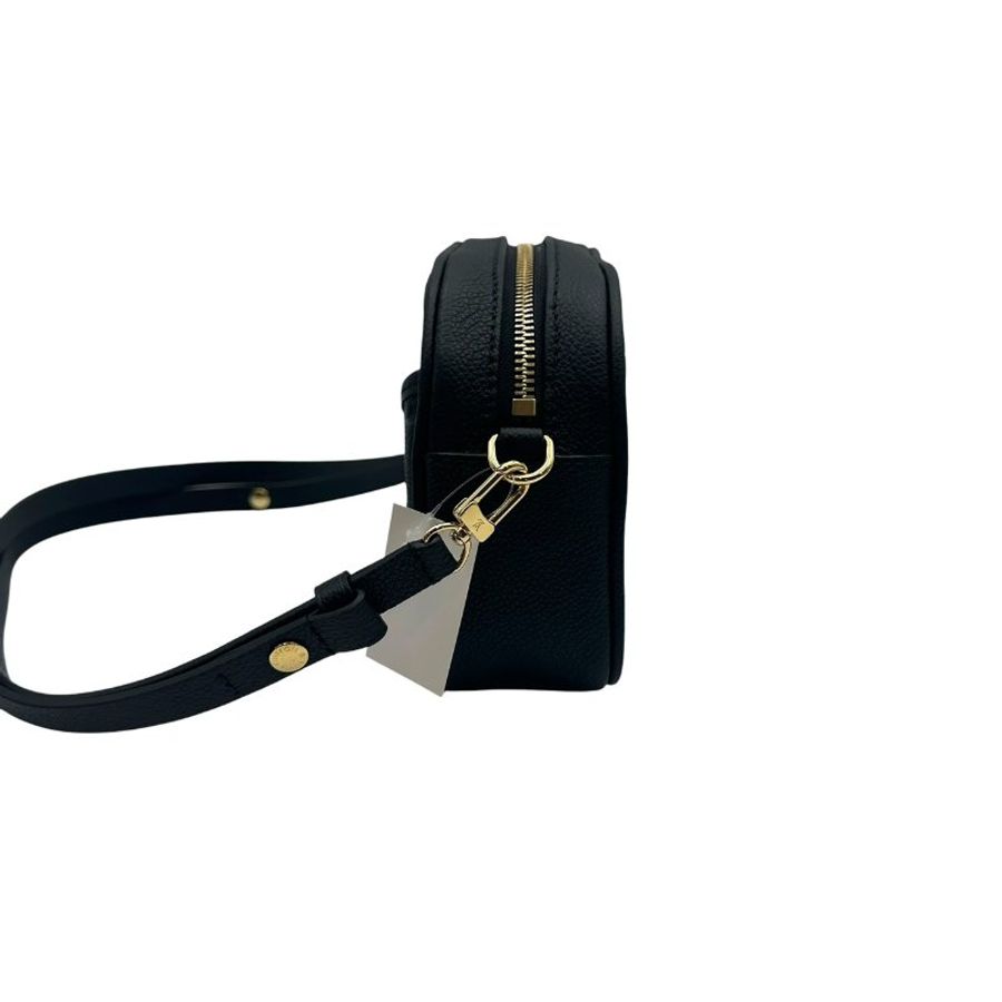 【美收精品】 Louis Vuitton 黑色壓紋肩背包 C-667【隔月月中將轉賣至日本 上架期限30天】-4