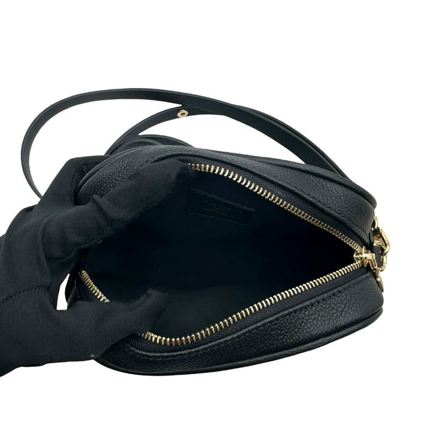 【美收精品】 Louis Vuitton 黑色壓紋肩背包 C-667【隔月月中將轉賣至日本 上架期限30天】-8