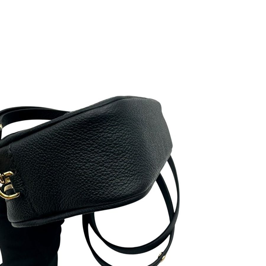 【美收精品】 Louis Vuitton 黑色壓紋肩背包 C-667【隔月月中將轉賣至日本 上架期限30天】-11