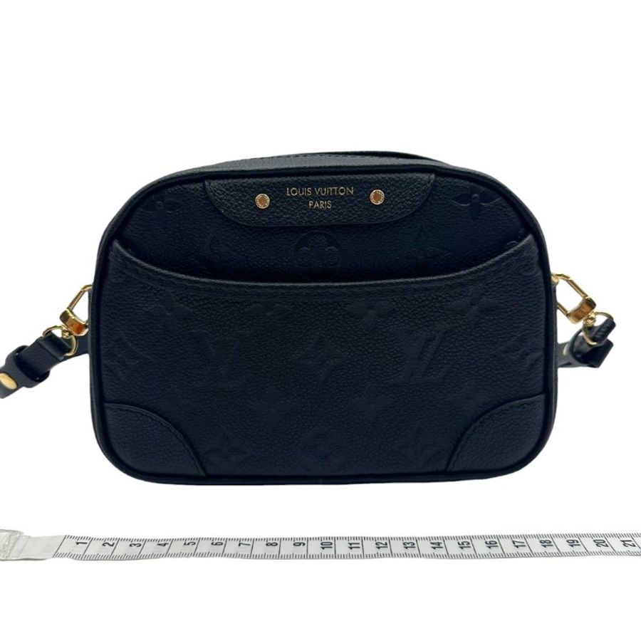【美收精品】 Louis Vuitton 黑色壓紋肩背包 C-667【隔月月中將轉賣至日本 上架期限30天】-13