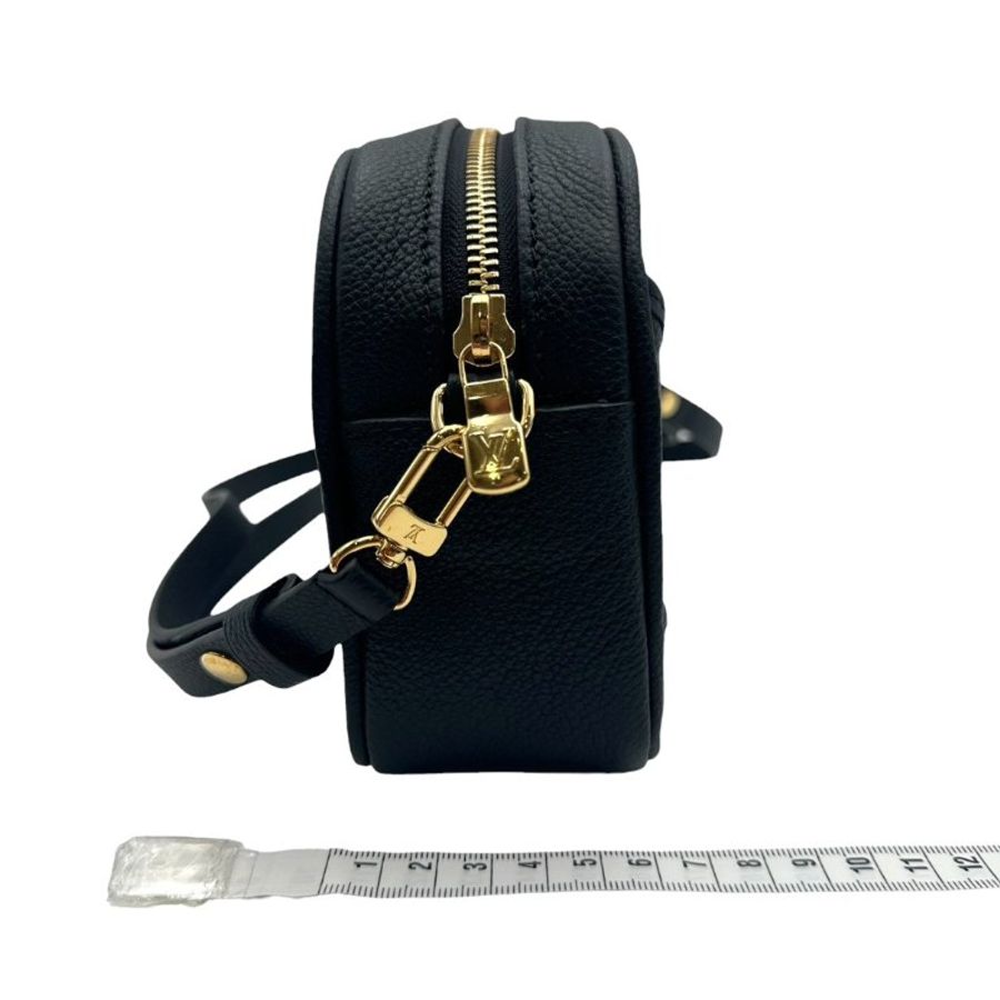 【美收精品】 Louis Vuitton 黑色壓紋肩背包 C-667【隔月月中將轉賣至日本 上架期限30天】-14