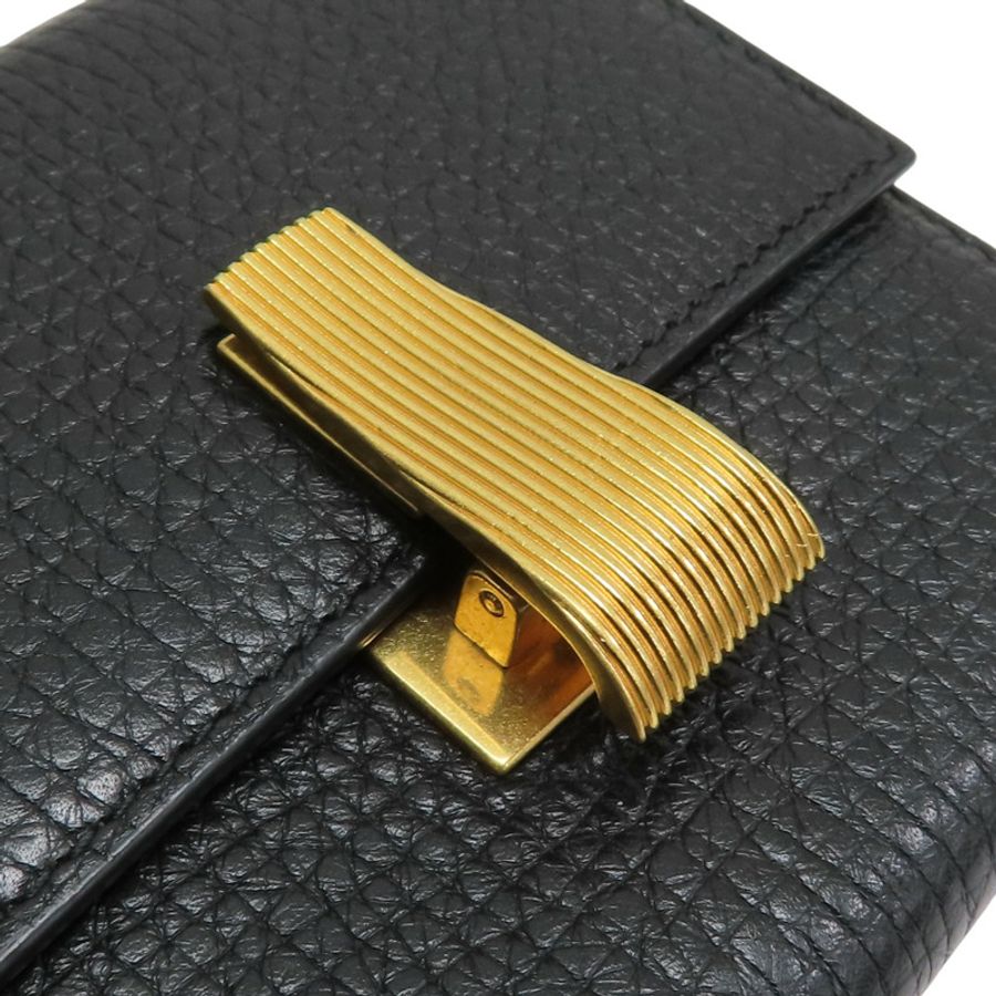 黑色 牛皮 三折短夾 576637【BOTTEGA VENETA 寶緹嘉】 576637-11