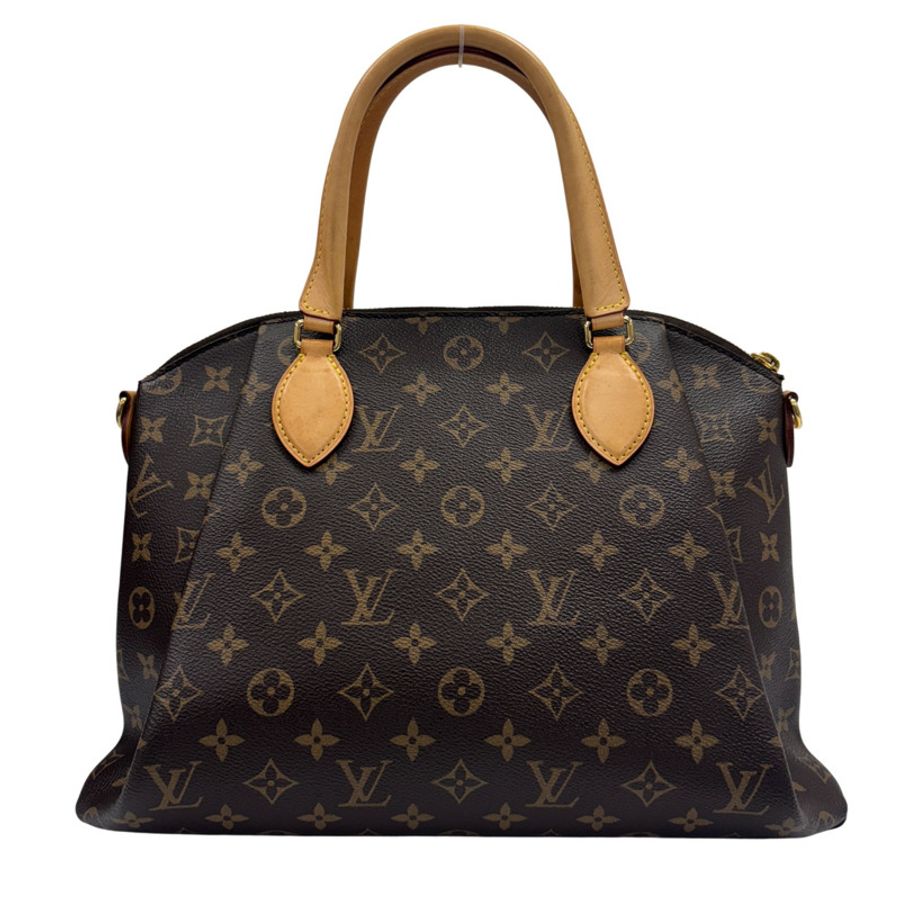 棕色 原花 帆布 Rivoli MM 肩背包 無鑰匙【LOUIS VUITTON LV 路易威登】 M44546-2