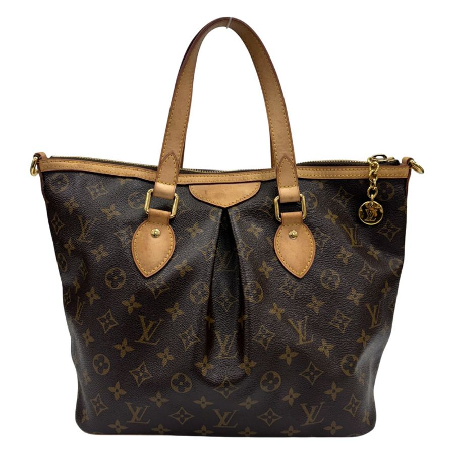 棕色 原花帆布 Palermo PM 兩用包 【LOUIS VUITTON LV 路易威登】 M40145-2