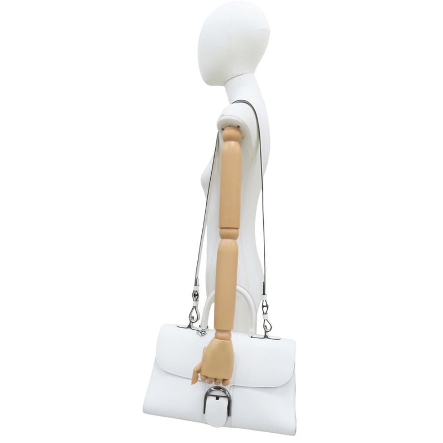 白色 牛皮 Brillant East West 兩用包【DELVAUX】-7