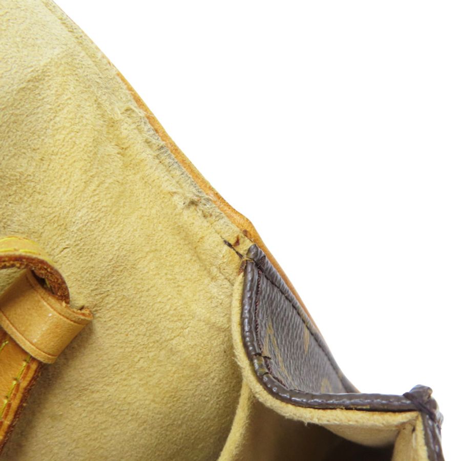 棕色 原花 PVC塗層帆布 Pochette Twin GM 肩背包【LOUIS VUITTON LV 路易威登】 M51852-15