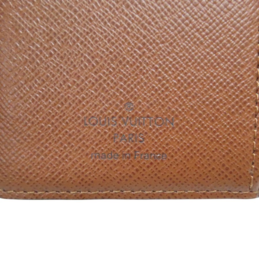 棕色 原花帆布 活頁環記事本封套【LOUIS VUITTON LV 路易威登】 R20005-6
