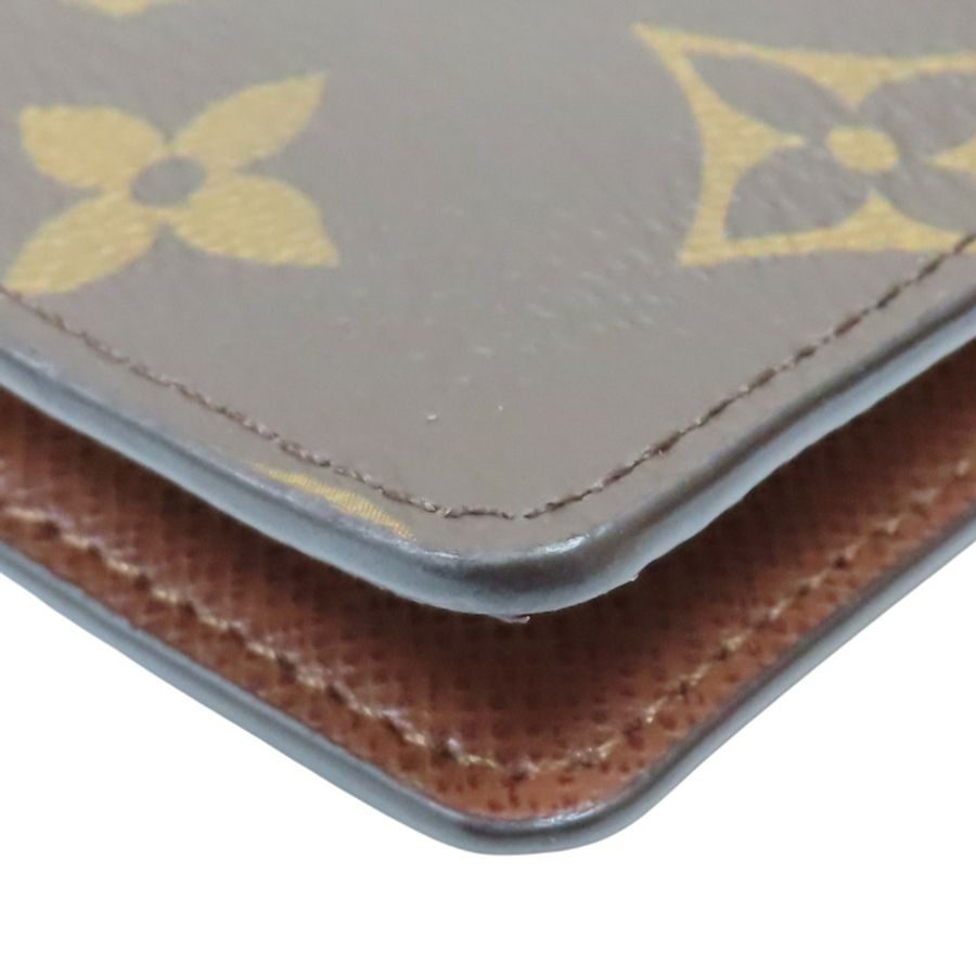棕色 原花帆布 活頁環記事本封套【LOUIS VUITTON LV 路易威登】 R20005-7