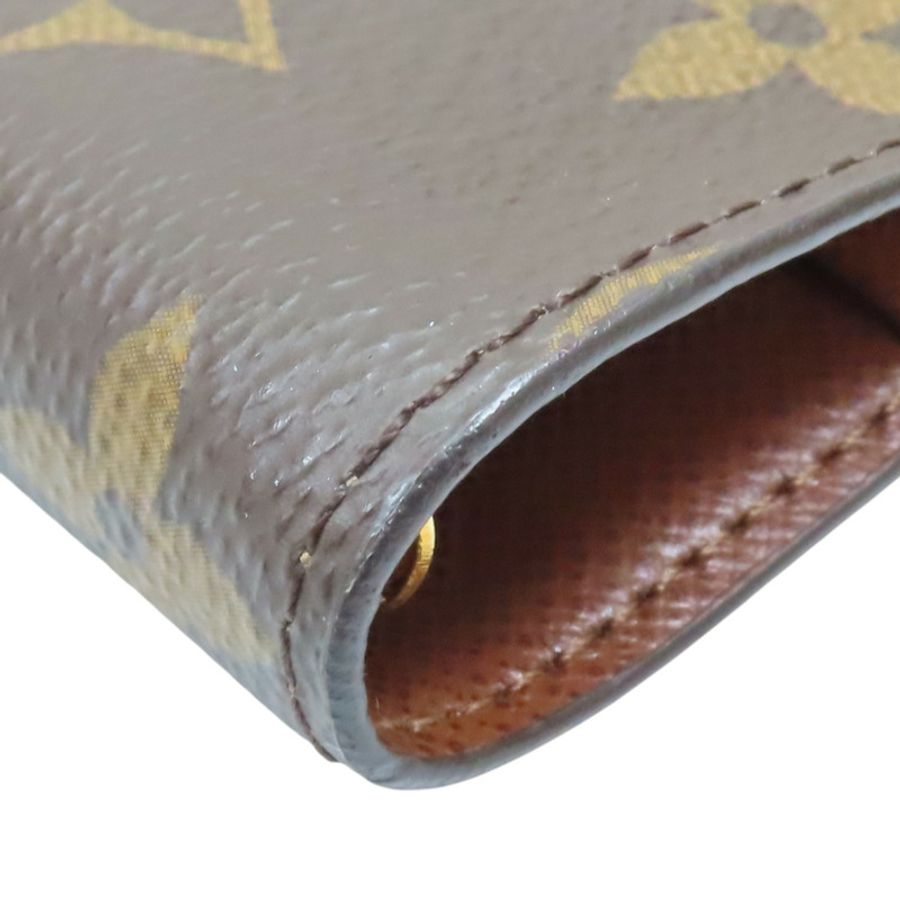 棕色 原花帆布 活頁環記事本封套【LOUIS VUITTON LV 路易威登】 R20005-8