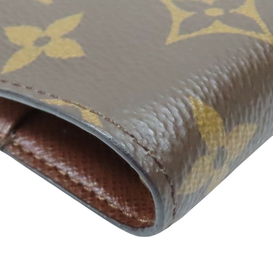棕色 原花帆布 活頁環記事本封套【LOUIS VUITTON LV 路易威登】 R20005-9