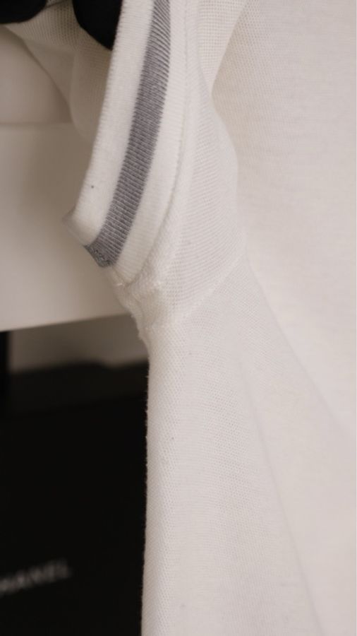Chanel 06年运动方标系列白色圆领短袖上衣-25