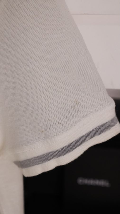 Chanel 06年运动方标系列白色圆领短袖上衣-35