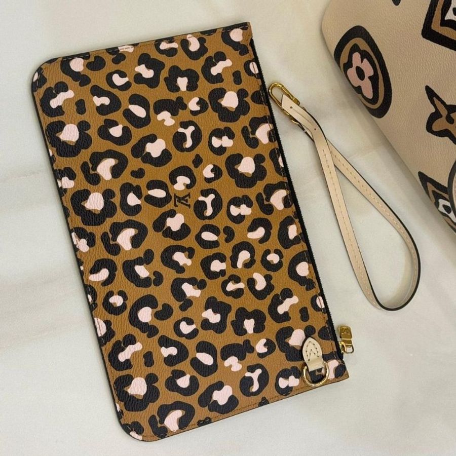 LV M45819 Neverfull MM Wild at Heart 手繪風托特-6