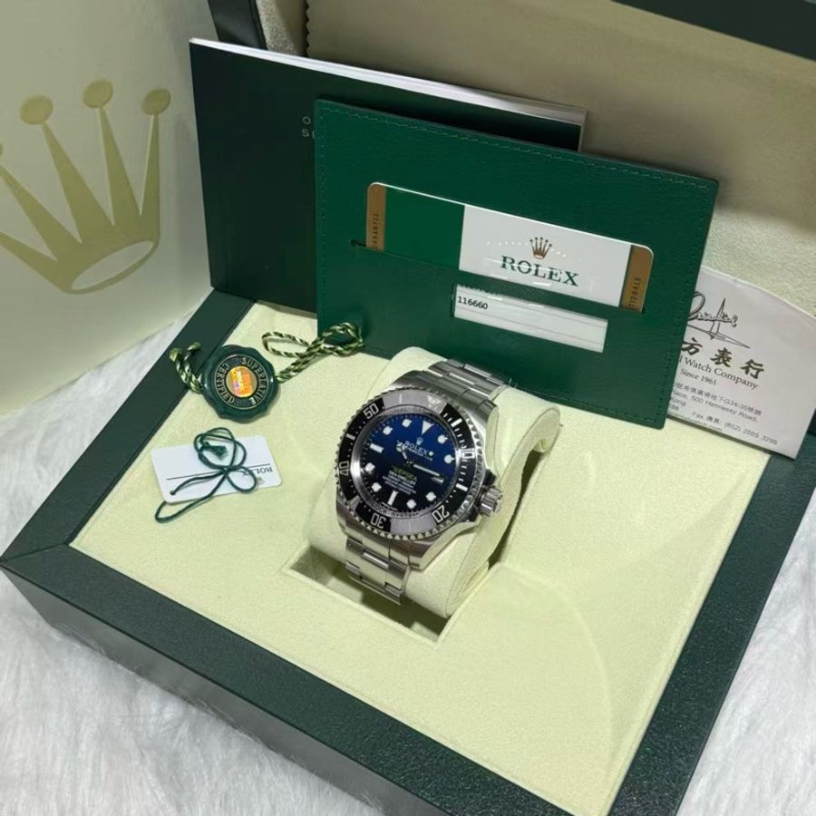 Rolex 勞力士 Sea-Dweller Deepsea 漸變藍面潛水錶 大鬼王Fullset-0