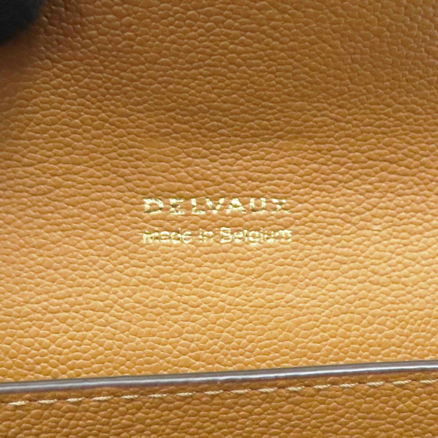 棕色 牛皮 Brillant card holder 卡夾 名片夾【Delvaux 德爾沃】-5