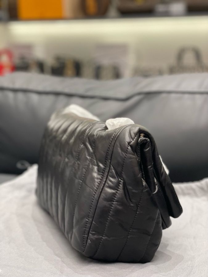 巴黎世家 Balenciaga Monaco中號 黑銀單肩斜挎鏈條包配塵袋 尺寸:27.9*18*-3