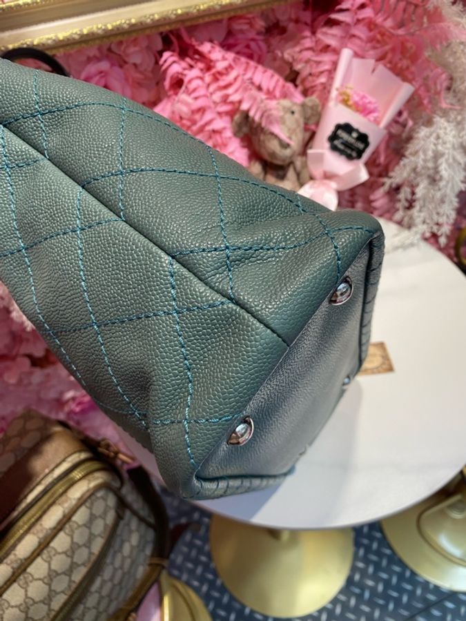 Chanel 荔枝湖綠肩背包-2