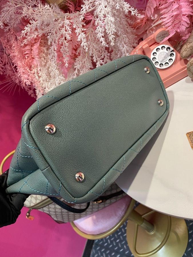 Chanel 荔枝湖綠肩背包-5