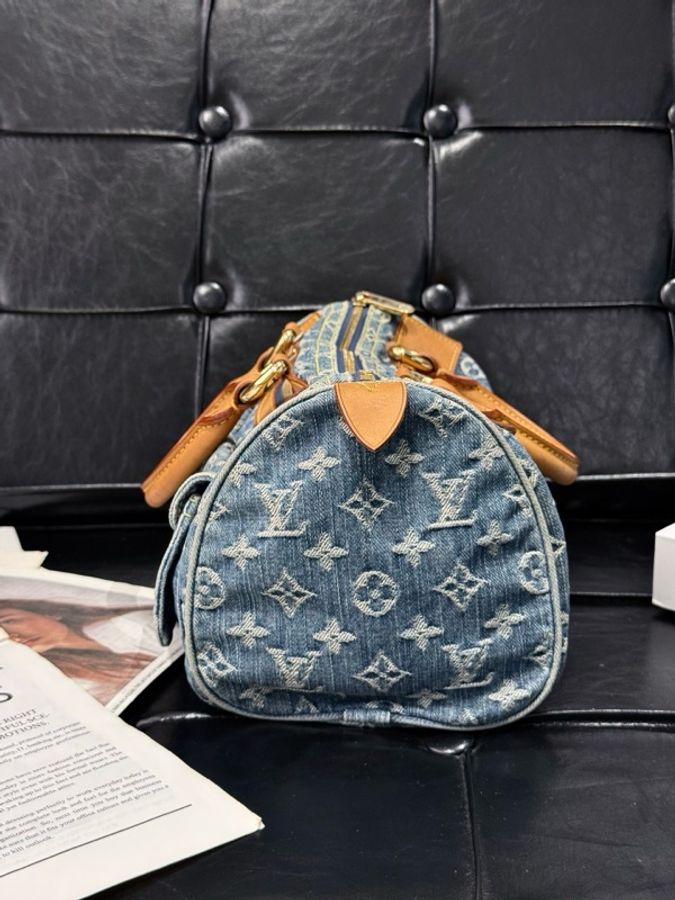 Louis Vuitton 路易威登 丹寧speedy 30 有鎖-3